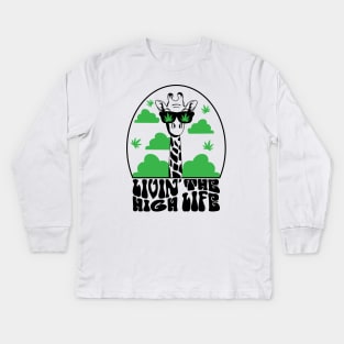 Livin The High Life Kids Long Sleeve T-Shirt